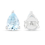 1.64 Carat Genuine Blue Topaz .925 Sterling Silver Earrings - Fashion Apparel 