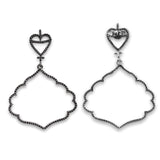 1.16 Carat Genuine Black Spinel .925 Sterling Silver Earrings - Fashion Apparel 