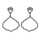 1.16 Carat Genuine Black Spinel .925 Sterling Silver Earrings - Fashion Apparel 