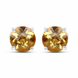 1.38 Carat Genuine Citrine .925 Sterling Silver Earrings - Fashion Apparel 