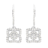 0.56 Carat Genuine White Diamond .925 Sterling Silver Earrings - Fashion Apparel 