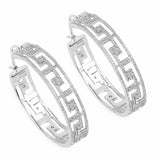 0.30 Carat Genuine White Diamond .925 Sterling Silver Earrings - Fashion Apparel 
