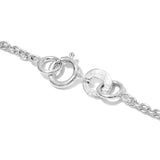 Golconda Diamond Topaz Silver Sterling Necklace Made Of Rhodium - Fashion Apparel 