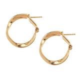 Sterling Silver Earring With Yellow Gold Rhodium Plating And Natural White Zircon Gemstones - Fashion Apparel 