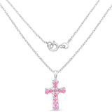 2.55 Carat Genuine Ruby .925 Sterling Silver Pendant - Fashion Apparel 