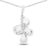 0.60 Carat Genuine Opal .925 Sterling Silver Pendant - Fashion Apparel 