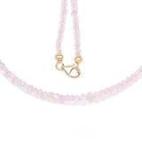 14K Yellow Gold Plated 60.00 Carat Genuine Morganite .925 Sterling Silver Necklace - Fashion Apparel 