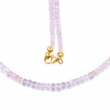 14K Yellow Gold Plated 60.00 Carat Genuine Morganite .925 Sterling Silver Necklace - Fashion Apparel 