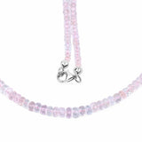 60.00 Carat Genuine Morganite .925 Sterling Silver Necklace - Fashion Apparel 