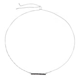 1.47 Carat Genuine Black Diamond .925 Sterling Silver Necklace - Fashion Apparel 