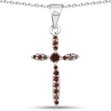 0.22 Carat Genuine Red Diamond .925 Sterling Silver Pendant - Fashion Apparel 