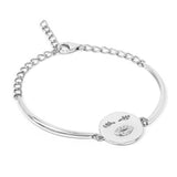 0.06 Carat Genuine White Topaz .925 Sterling Silver Bracelet - Fashion Apparel 