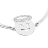 0.28 Carat Genuine White Topaz .925 Sterling Silver Bracelet - Fashion Apparel 