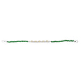 Sparkling Peridot Are Adorned In A Sterling Silver Bracelet With Rhodium Plating. - Fashion Apparel 