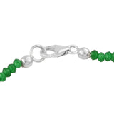 Sparkling Peridot Are Adorned In A Sterling Silver Bracelet With Rhodium Plating. - Fashion Apparel 