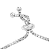 Black Jade Silver Sterling Bracelet Polished With Rhodium. - Fashion Apparel 