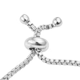 Sterling Silver Petalite Bracelet Polished With Rhodium. - Fashion Apparel 