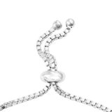 Sterling Silver Bracelet With Rhodium Plating And Russian Diaopside, Peridot, And Natural White Zircon Gemstones. - Fashion Apparel 