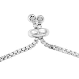 Sterling Silver Bracelet With Rhodium Plating And Charcoal Jade, Black Spinel, Natural White Zircon Gemstone Adornment. - Fashion Apparel 