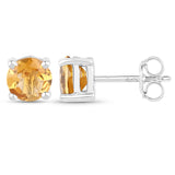 1.51 Carat Genuine Citrine .925 Sterling Silver Earrings - Fashion Apparel 