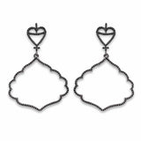 1.16 Carat Genuine Black Spinel .925 Sterling Silver Earrings - Fashion Apparel 