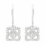 0.56 Carat Genuine White Diamond .925 Sterling Silver Earrings - Fashion Apparel 