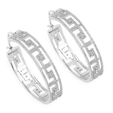 0.30 Carat Genuine White Diamond .925 Sterling Silver Earrings - Fashion Apparel 