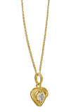 Round Crystal Stone With Gold Plated Sterling Silver Pendant - Fashion Apparel 
