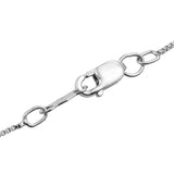 Rhodium Plated Sterling Silver Pendant With Polished African Amethyst - Fashion Apparel 