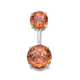 Stylish Sterling Silver Pendant With Rhodium Plating And Salmon Sorbet Coated Topaz - Fashion Apparel 