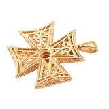 Studded Madira Citrine Pendant With Yellow Gold Embellishments And Suspension - Fashion Apparel 