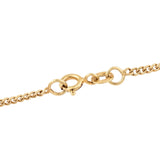 Yellow Gold Plated Sterling Silver Necklace With Polished African Amethyst Gemstones - Fashion Apparel 