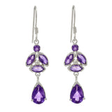 Rhodium Plated Sterling Silver Pendant With Oval Shoed Citrine Stones. - Fashion Apparel 