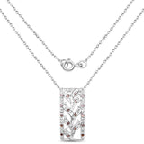 0.10 Carat Genuine Red Diamond .925 Sterling Silver Pendant - Fashion Apparel 
