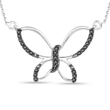 0.27 Carat Genuine Black Diamond .925 Sterling Silver Pendant - Fashion Apparel 