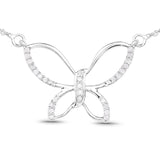 0.27 Carat Genuine White Diamond .925 Sterling Silver Pendant - Fashion Apparel 