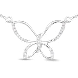 0.27 Carat Genuine White Diamond .925 Sterling Silver Pendant - Fashion Apparel 