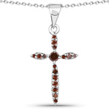 0.22 Carat Genuine Red Diamond .925 Sterling Silver Pendant - Fashion Apparel 
