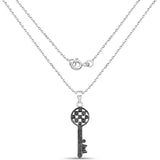 0.09 Carat Genuine Black Diamond .925 Sterling Silver Pendant updated gggggg - Fashion Apparel 