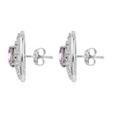 Mystic Coated Quartz Sterling Silver Hook Earrings Polished With Rhodium. - Fashion Apparel 