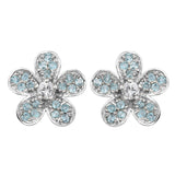 Apatite Sterling Silver Hook Earrings Polished With Rhodium. - Fashion Apparel 