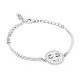 0.33 Carat Genuine White Topaz .925 Sterling Silver Bracelet - Fashion Apparel 