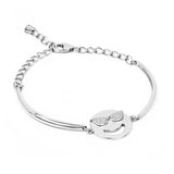 0.15 Carat Genuine White Topaz .925 Sterling Silver Bracelet - Fashion Apparel 