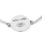 0.06 Carat Genuine White Topaz .925 Sterling Silver Bracelet - Fashion Apparel 