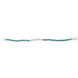 Elegant Looking Rhodium Plated Sterling Silver Bracelet With Skyblue Topaz, Swiss Blue Topaz Beads - Fashion Apparel 