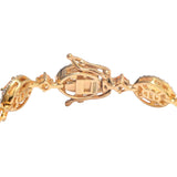 A Zircon Bracelet With White Topaz In Sterling Silver Plated With Yellow Gold Rhodium. - Fashion Apparel 