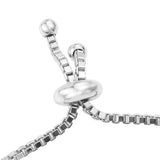 Rhodium Plated Sterling Silver Bracelet With Polished Madira Citrine, Red Garnet, And Natural White Zircon Gemstones - Fashion Apparel 